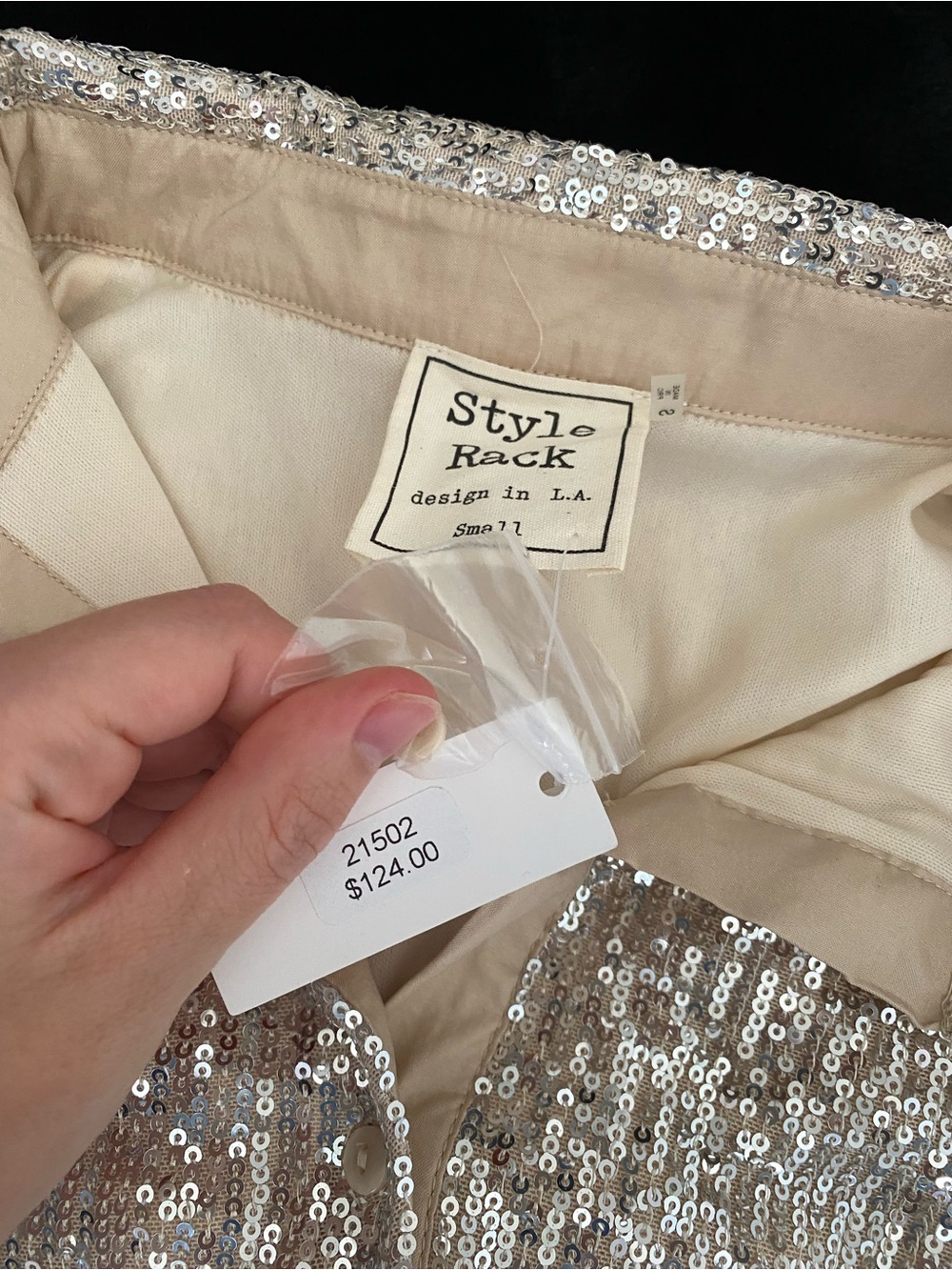Style Rack Silver Sequin Mini Dress - Picture 7 of 10